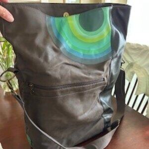 Desigual Brown PVC Crossbody  Boho Hobo Bag